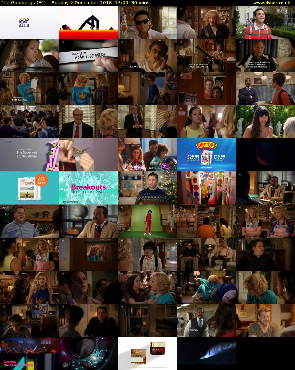 The Goldbergs (E4) Sunday 2 December 2018 13:00 - 13:30