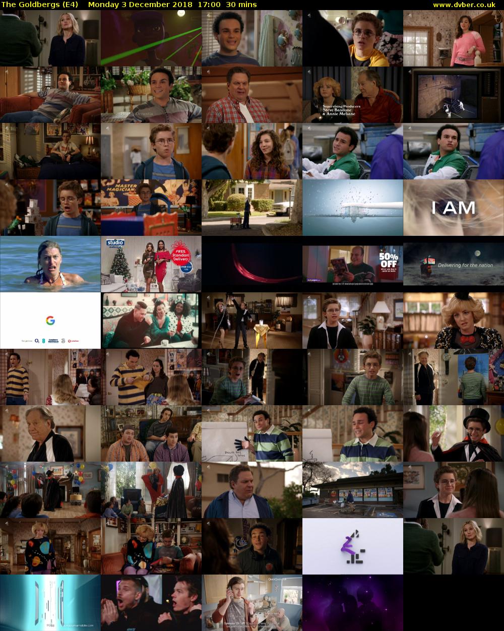 The Goldbergs (E4) Monday 3 December 2018 17:00 - 17:30