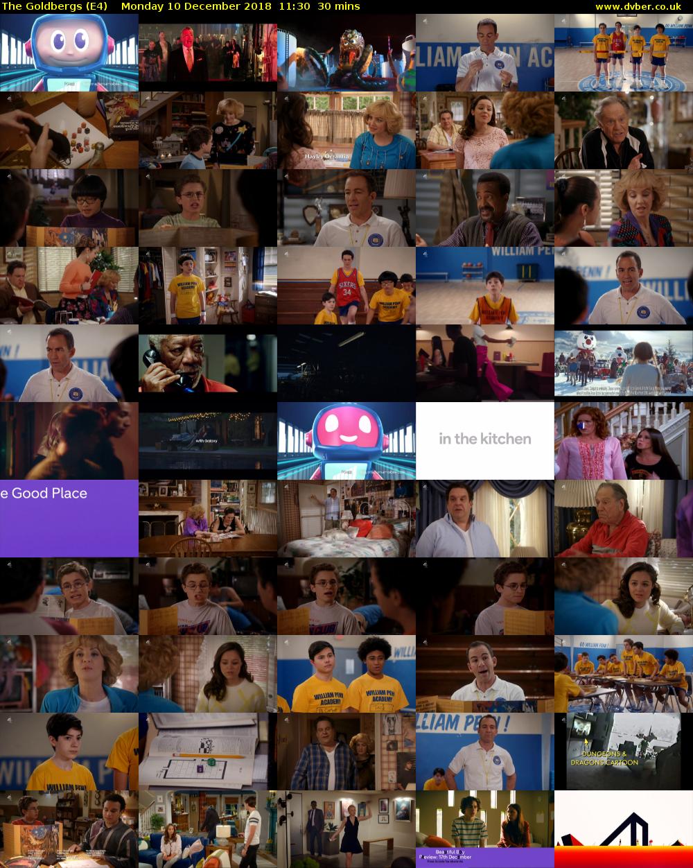 The Goldbergs (E4) Monday 10 December 2018 11:30 - 12:00