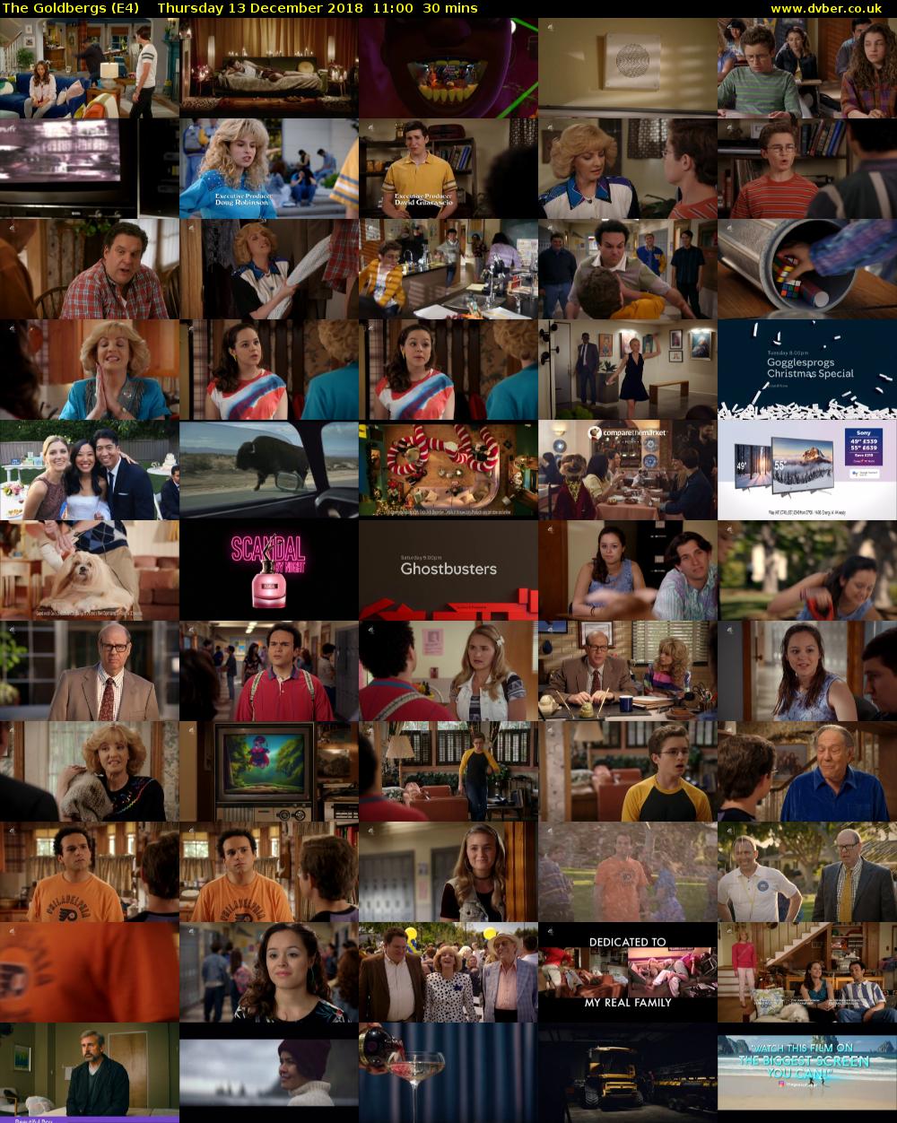 The Goldbergs (E4) Thursday 13 December 2018 11:00 - 11:30