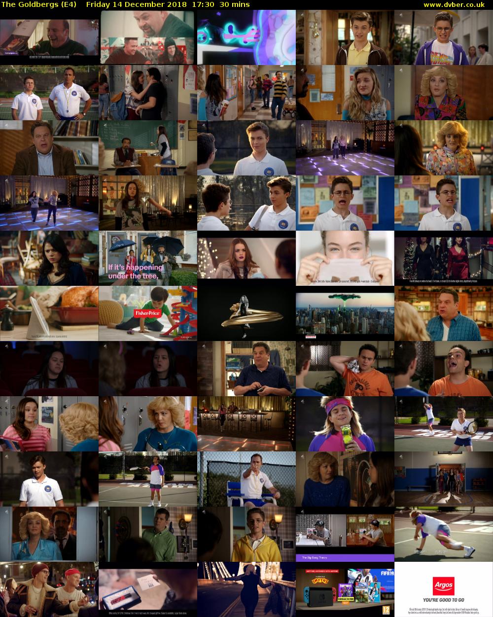 The Goldbergs (E4) Friday 14 December 2018 17:30 - 18:00