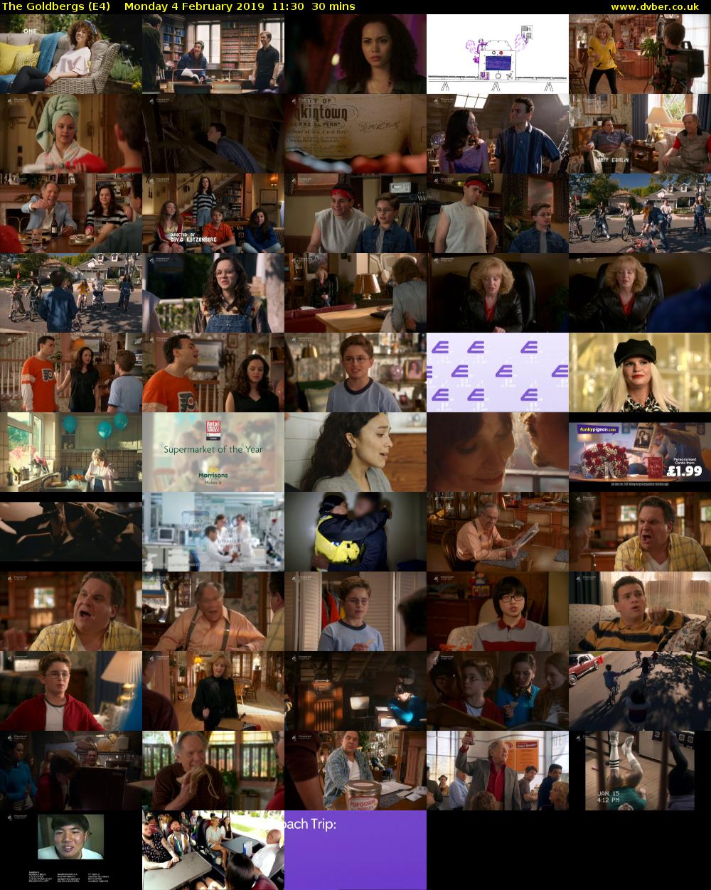 The Goldbergs (E4) Monday 4 February 2019 11:30 - 12:00
