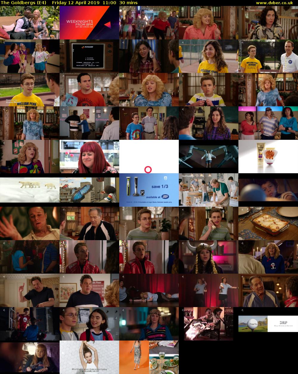 The Goldbergs (E4) Friday 12 April 2019 11:00 - 11:30
