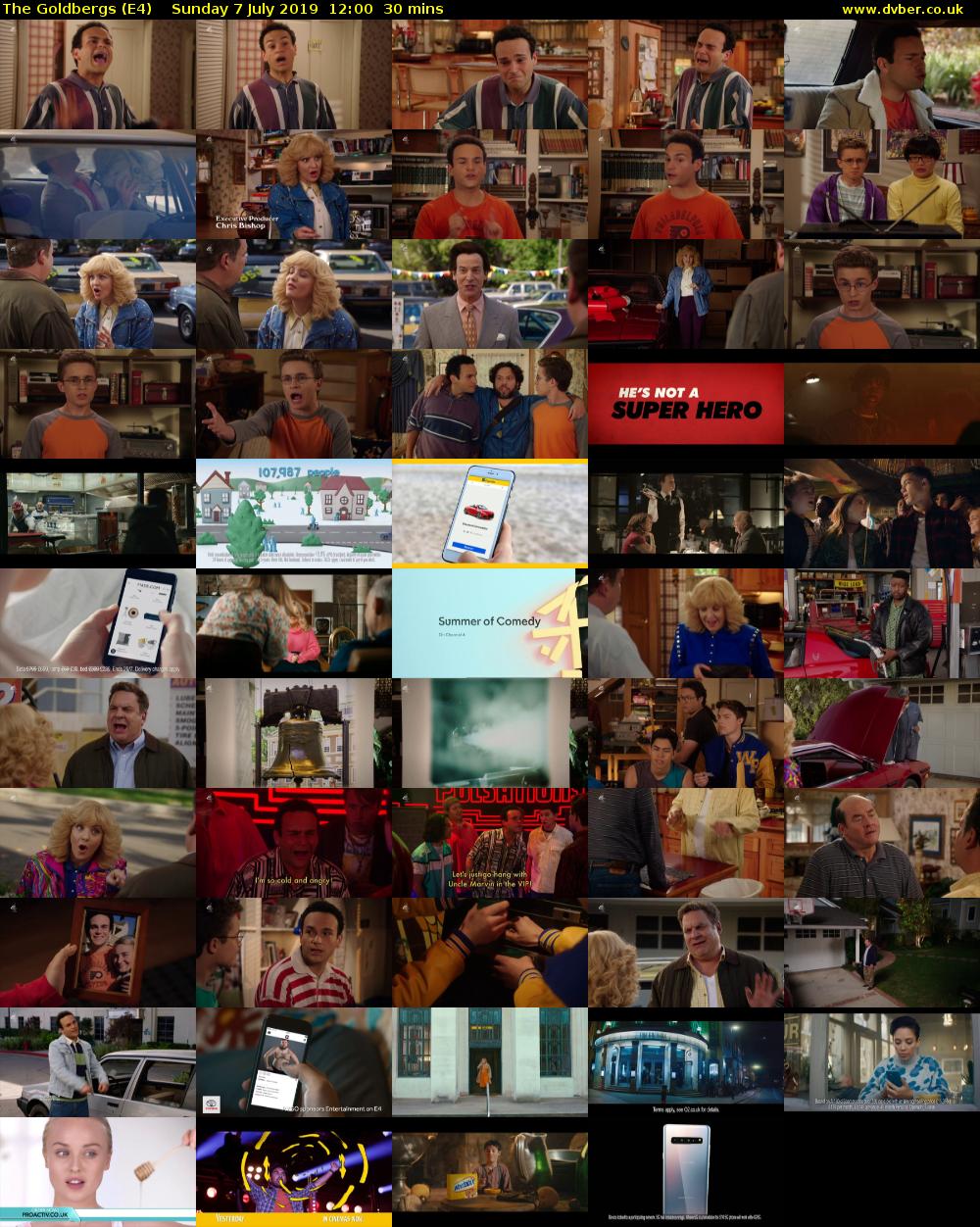 The Goldbergs (E4) Sunday 7 July 2019 12:00 - 12:30