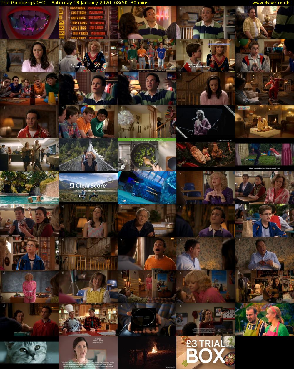 The Goldbergs (E4) Saturday 18 January 2020 08:50 - 09:20