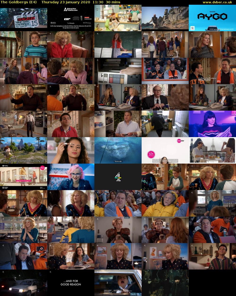 The Goldbergs (E4) Thursday 23 January 2020 11:30 - 12:00