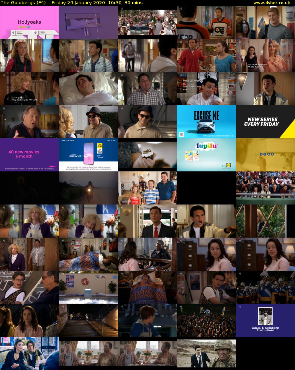 The Goldbergs (E4) Friday 24 January 2020 16:30 - 17:00