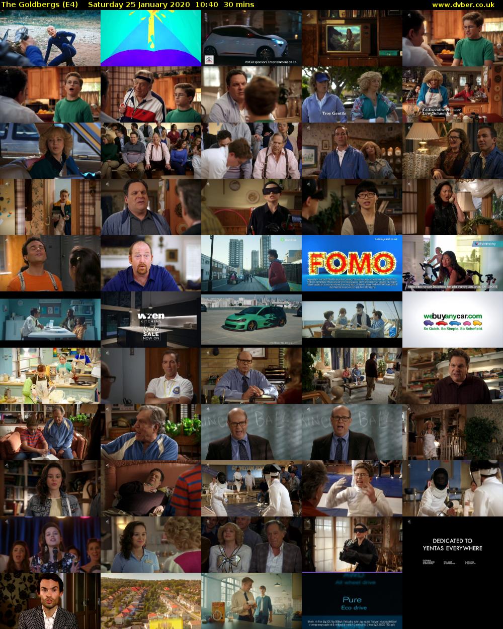 The Goldbergs (E4) Saturday 25 January 2020 10:40 - 11:10
