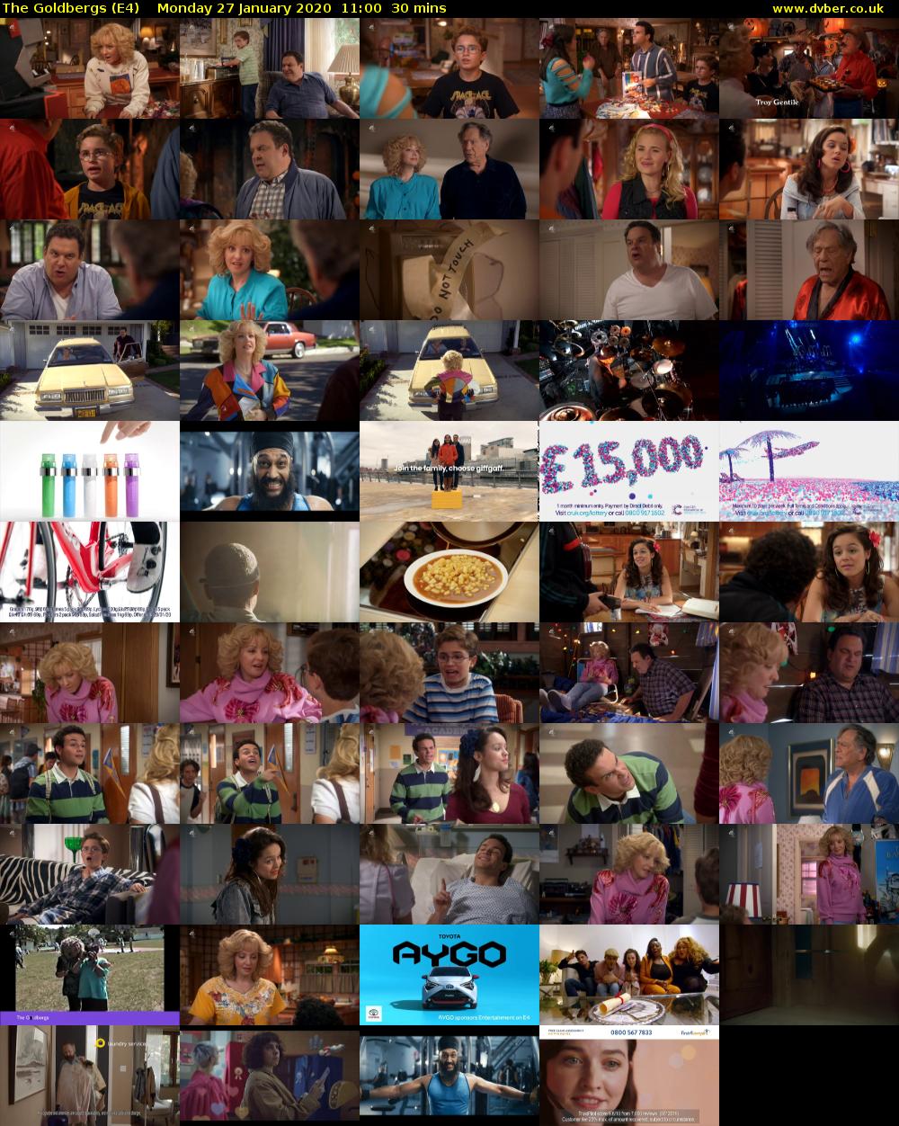 The Goldbergs (E4) Monday 27 January 2020 11:00 - 11:30