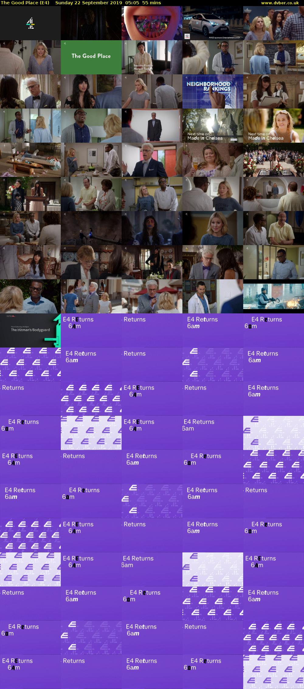 The Good Place (E4) Sunday 22 September 2019 05:05 - 06:00