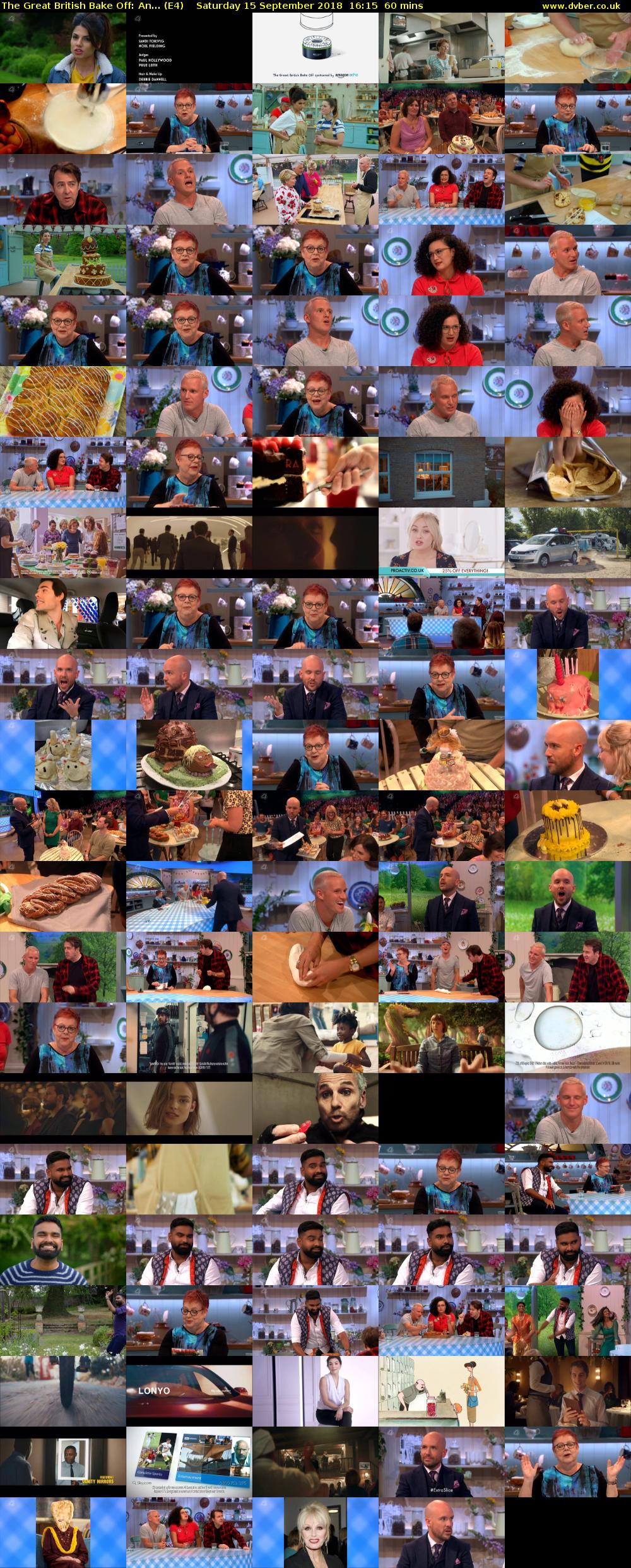 The Great British Bake Off: An... (E4) Saturday 15 September 2018 16:15 - 17:15
