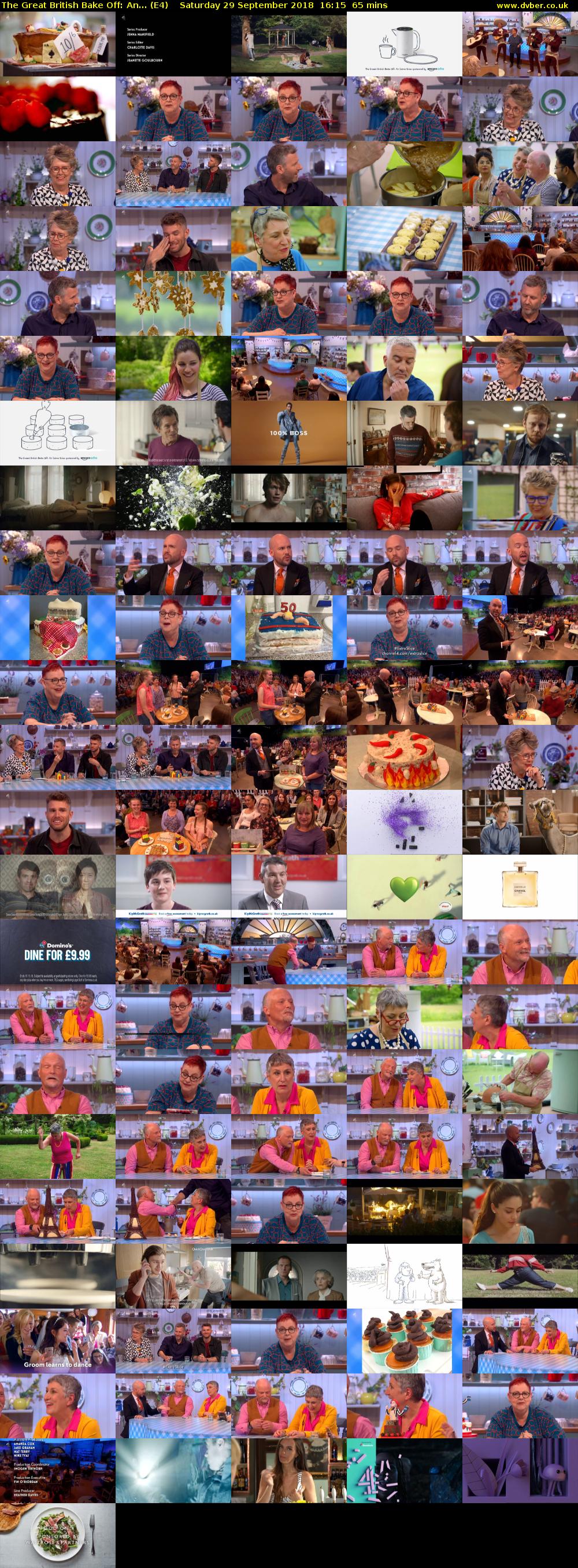 The Great British Bake Off: An... (E4) Saturday 29 September 2018 16:15 - 17:20