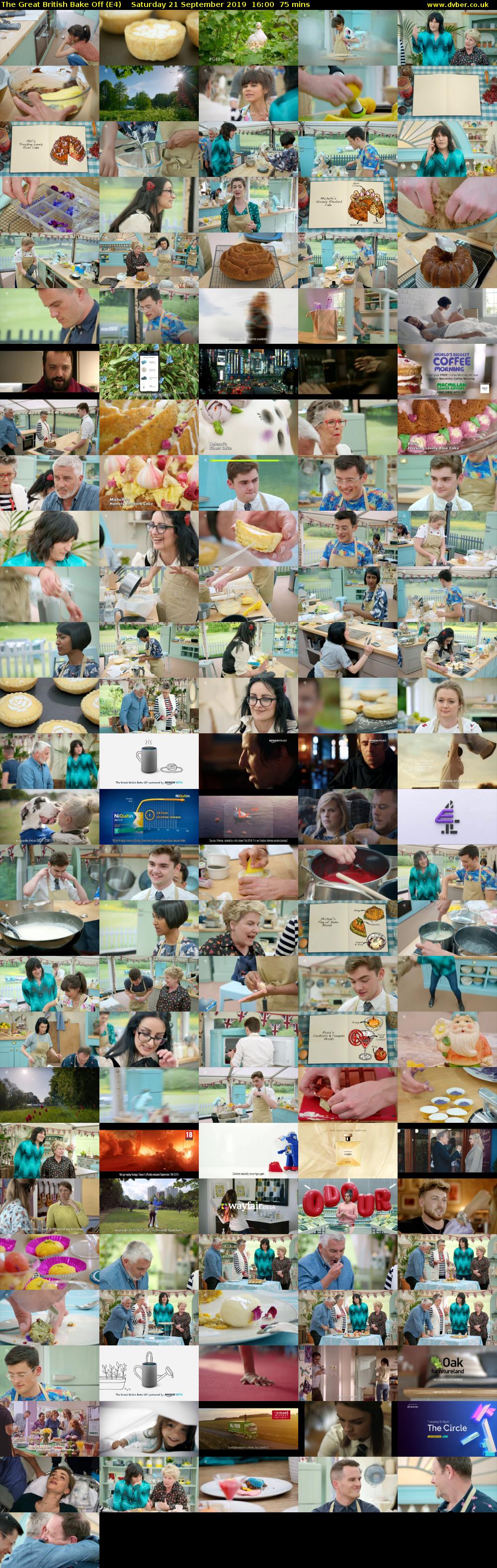 The Great British Bake Off (E4) Saturday 21 September 2019 16:00 - 17:15