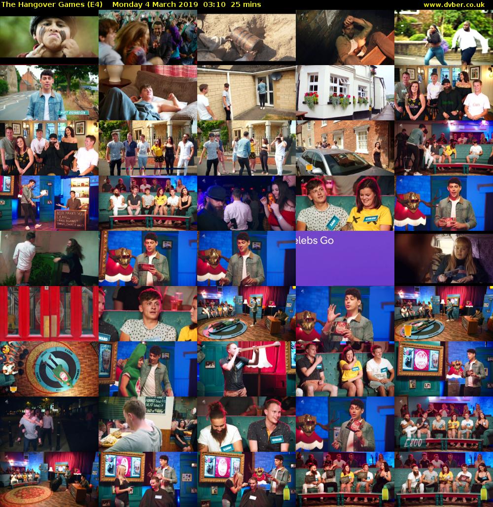 The Hangover Games (E4) Monday 4 March 2019 03:10 - 03:35