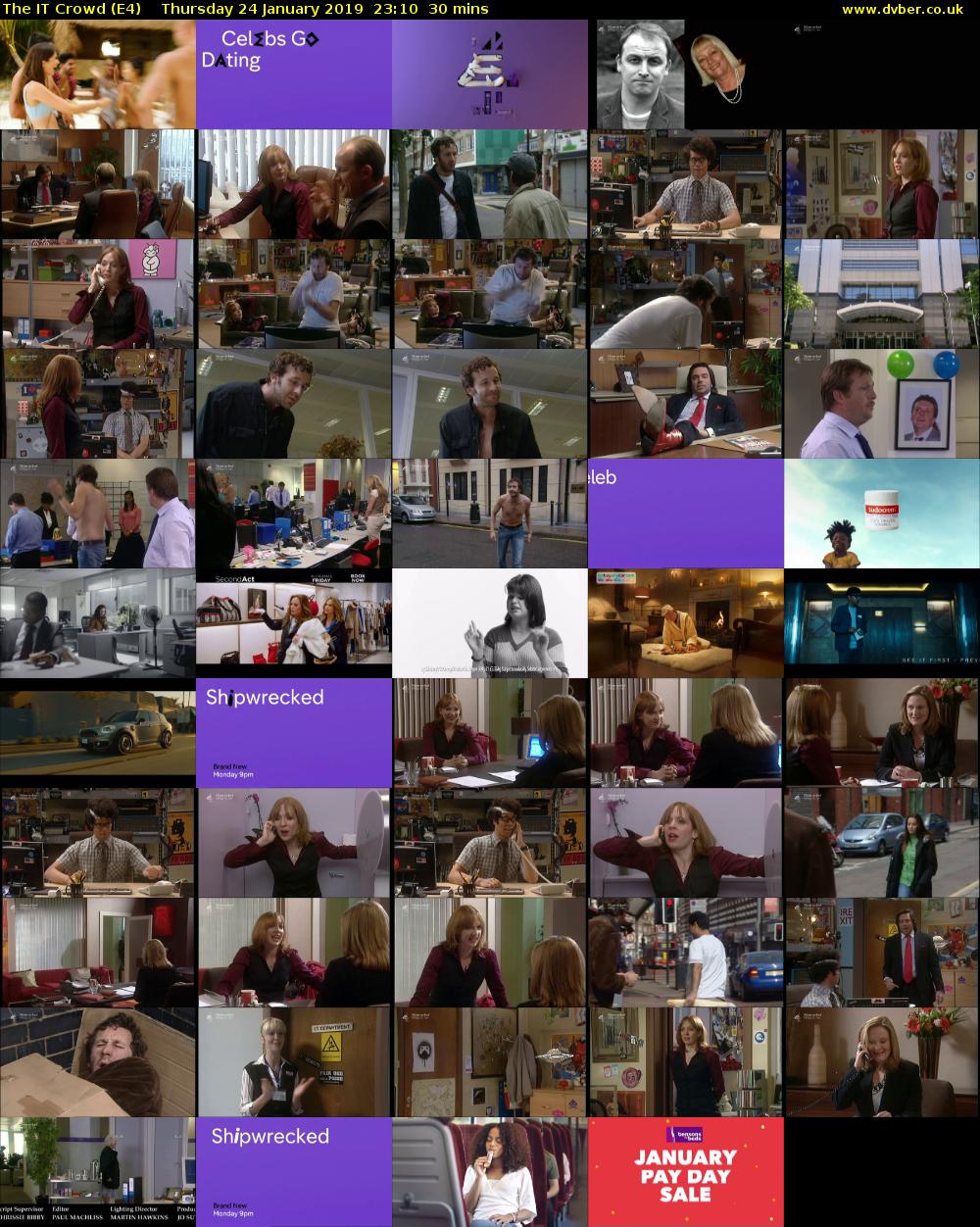 The IT Crowd (E4) Thursday 24 January 2019 23:10 - 23:40