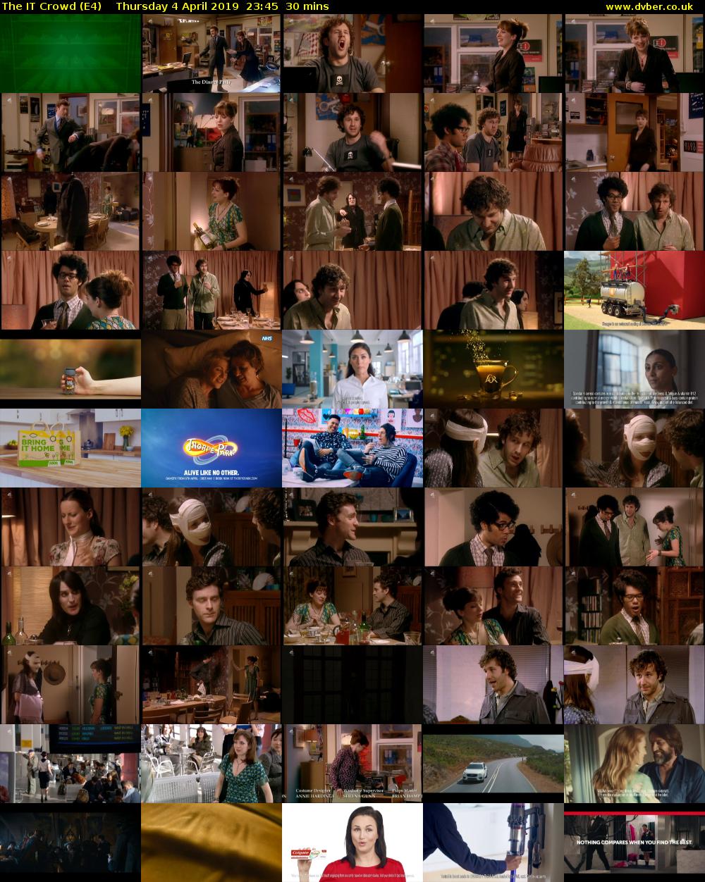 The IT Crowd (E4) Thursday 4 April 2019 23:45 - 00:15