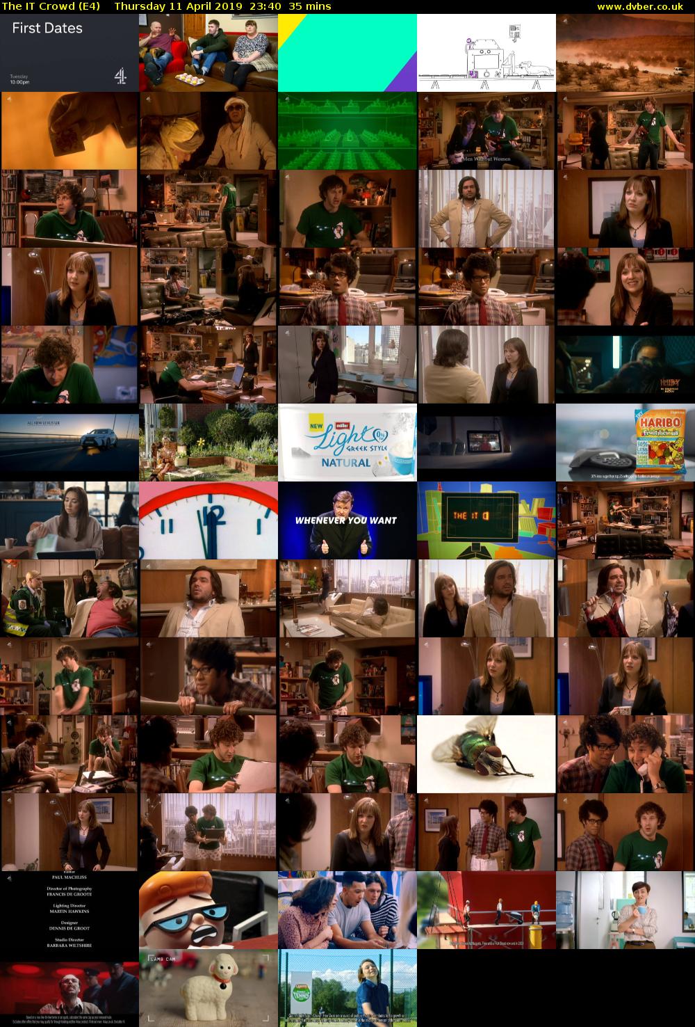 The IT Crowd (E4) Thursday 11 April 2019 23:40 - 00:15