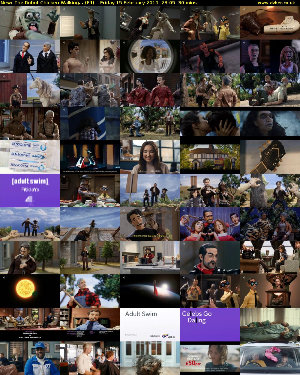 The Robot Chicken Walking... (E4) Friday 15 February 2019 23:05 - 23:35