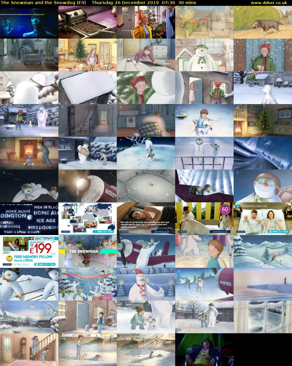 The Snowman and the Snowdog (E4) Thursday 26 December 2019 07:30 - 08:00