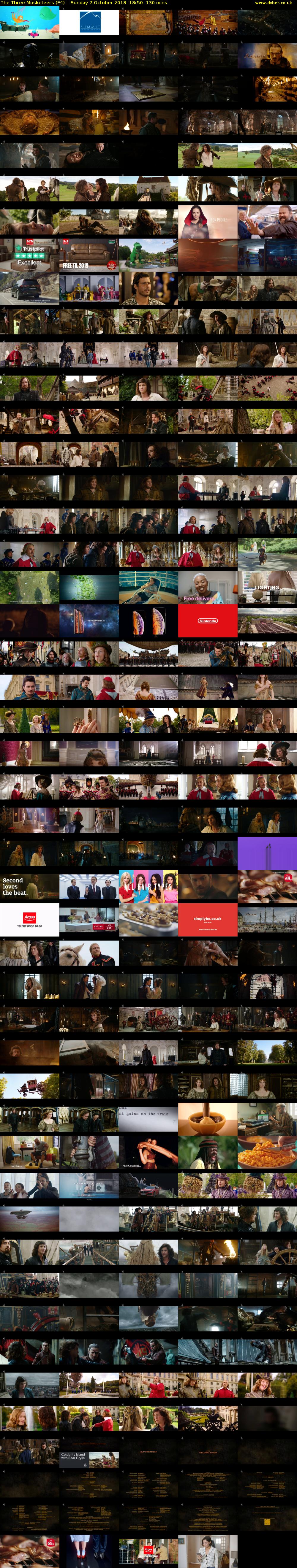 The Three Musketeers (E4) Sunday 7 October 2018 18:50 - 21:00