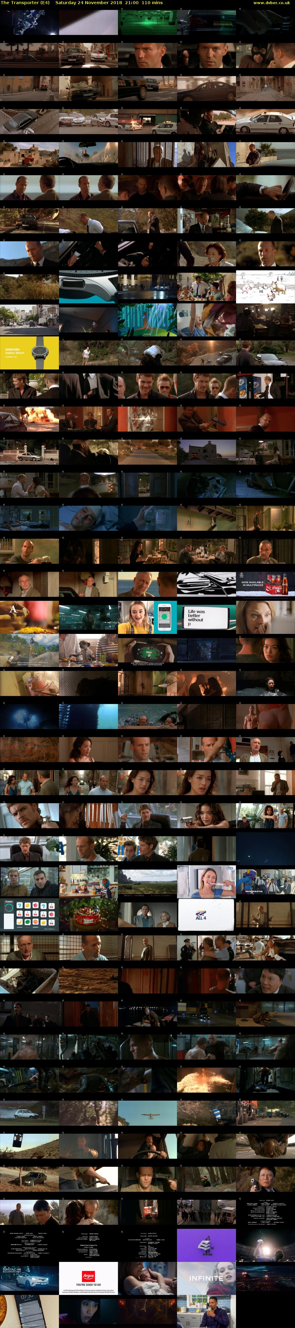 The Transporter (E4) Saturday 24 November 2018 21:00 - 22:50