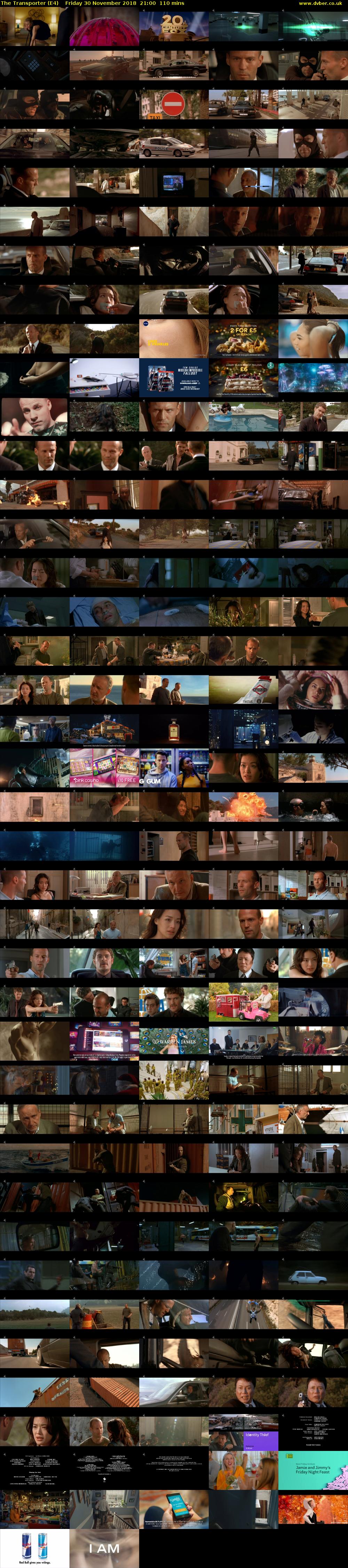 The Transporter (E4) Friday 30 November 2018 21:00 - 22:50