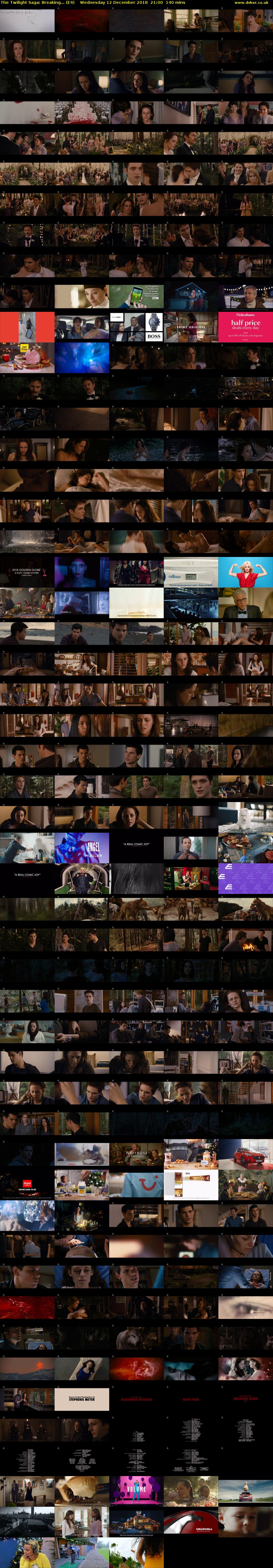 The Twilight Saga: Breaking... (E4) Wednesday 12 December 2018 21:00 - 23:20