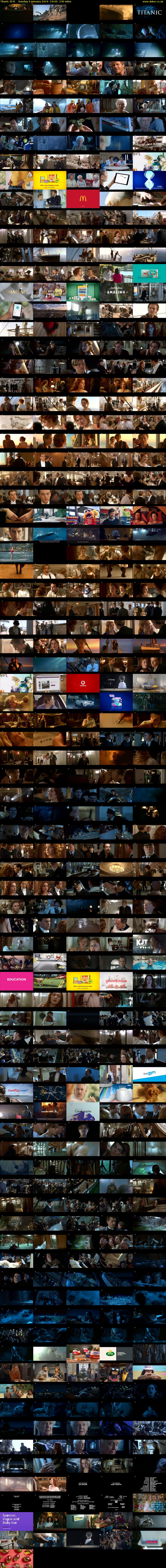 Titanic (E4) Sunday 6 January 2019 19:00 - 22:50