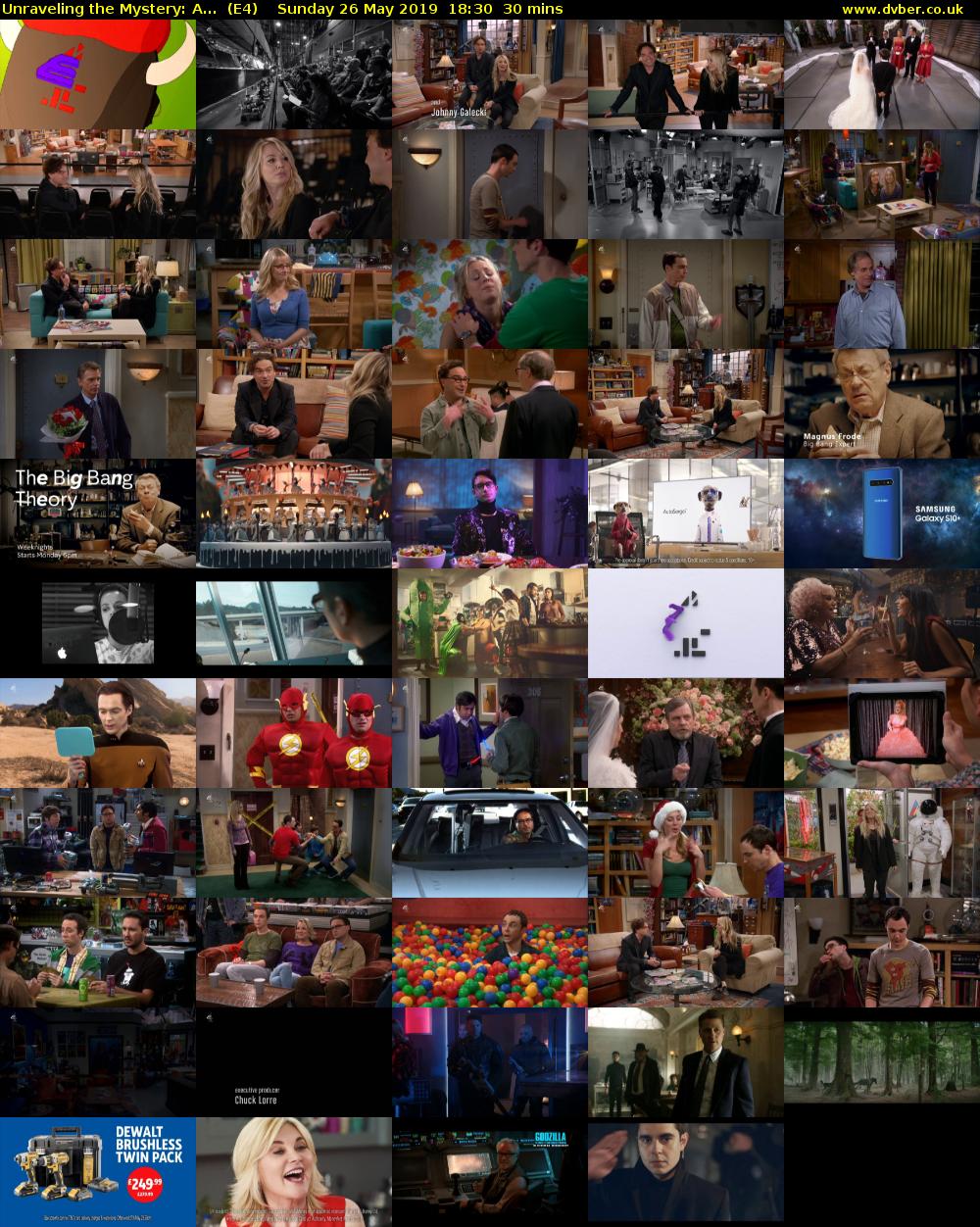 Unraveling the Mystery: A...  (E4) Sunday 26 May 2019 18:30 - 19:00