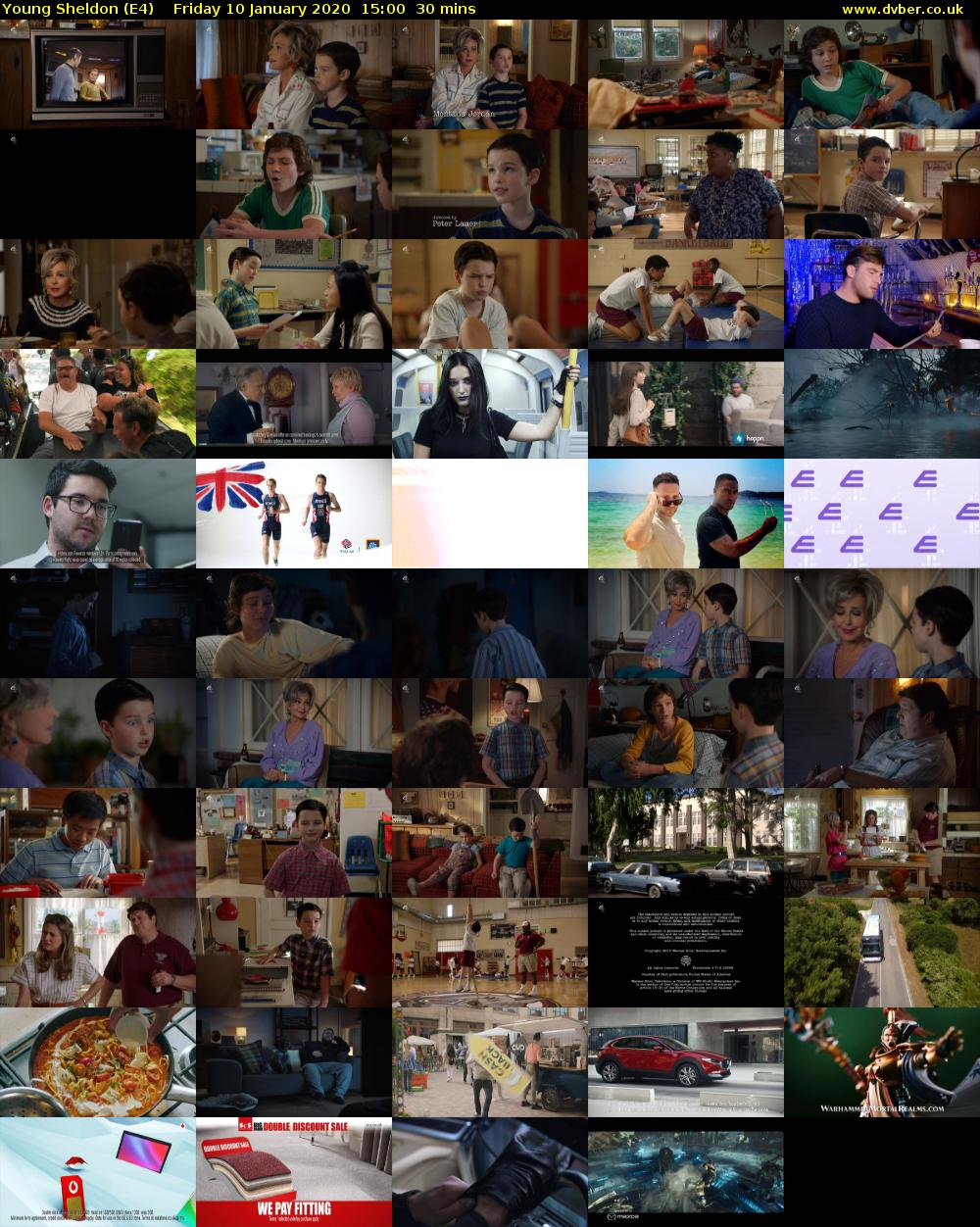 Young Sheldon (E4) Friday 10 January 2020 15:00 - 15:30