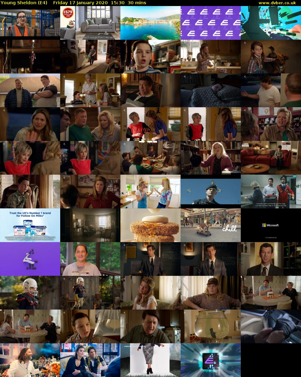 Young Sheldon (E4) Friday 17 January 2020 15:30 - 16:00