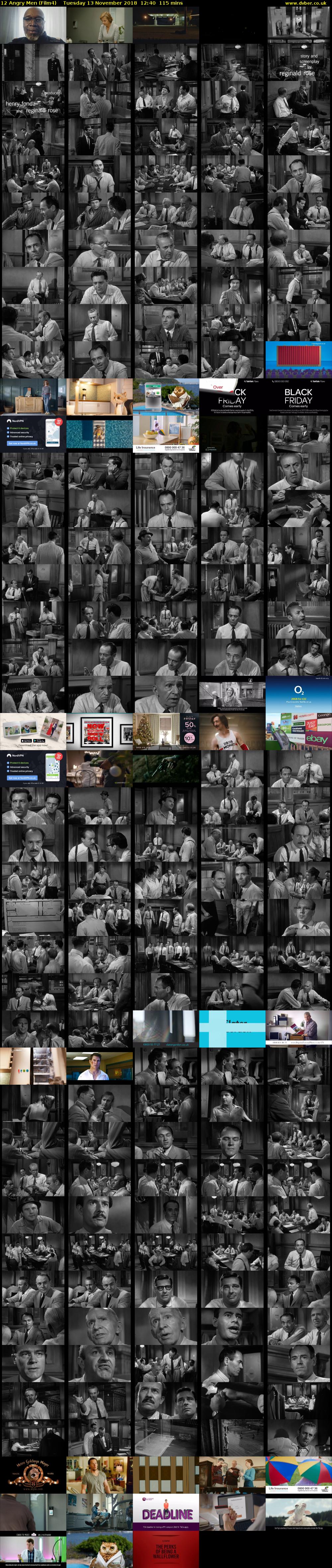 12 Angry Men (Film4) Tuesday 13 November 2018 12:40 - 14:35