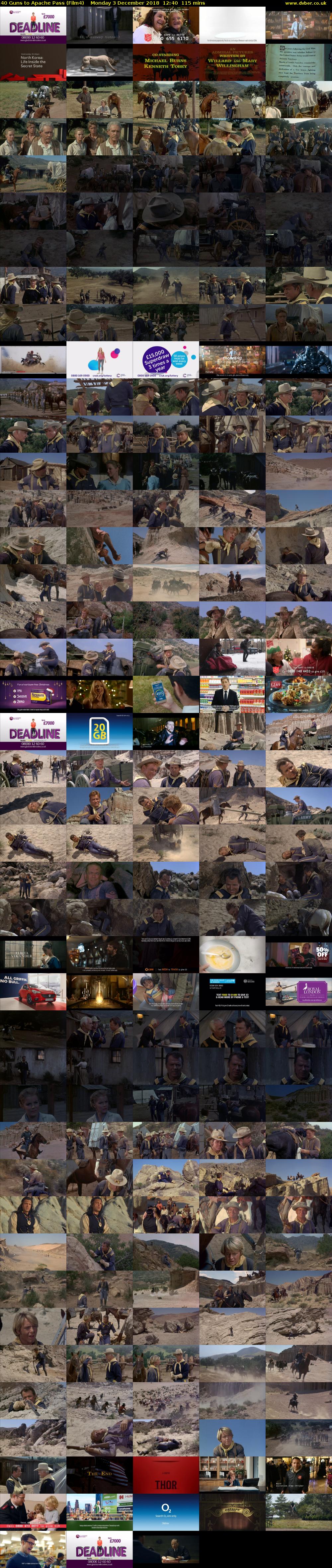 40 Guns to Apache Pass (Film4) Monday 3 December 2018 12:40 - 14:35