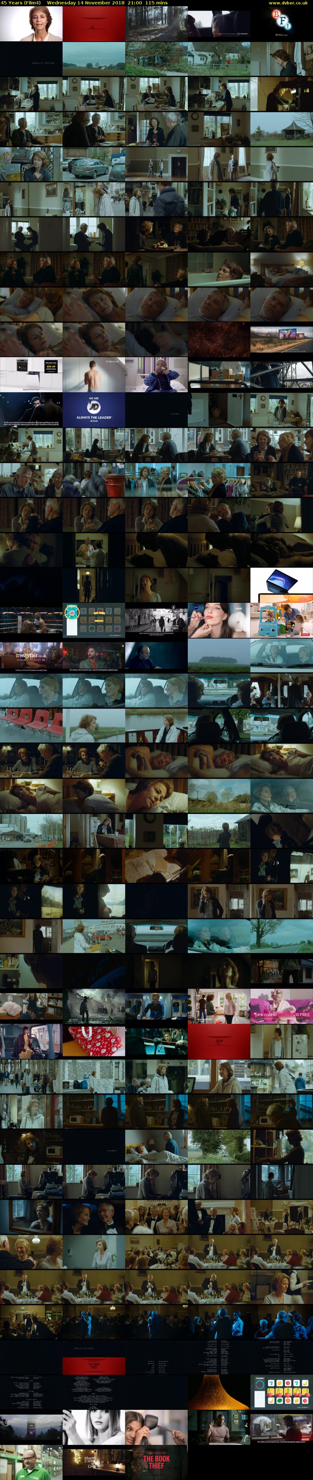 45 Years (Film4) Wednesday 14 November 2018 21:00 - 22:55