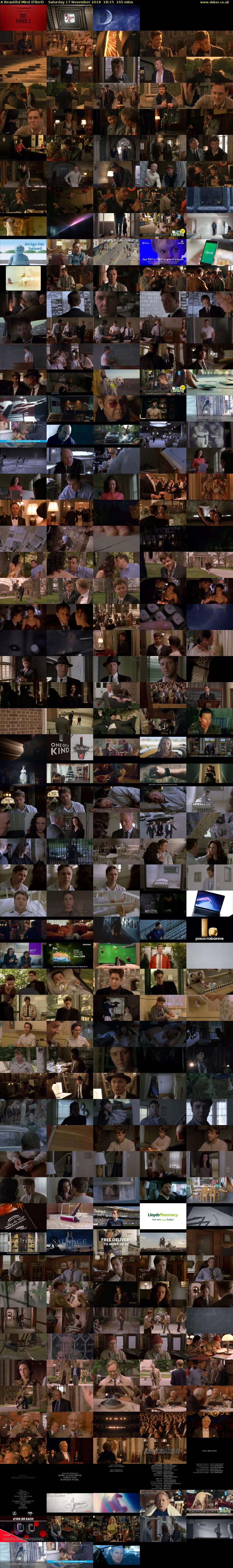 A Beautiful Mind (Film4) Saturday 17 November 2018 18:15 - 21:00