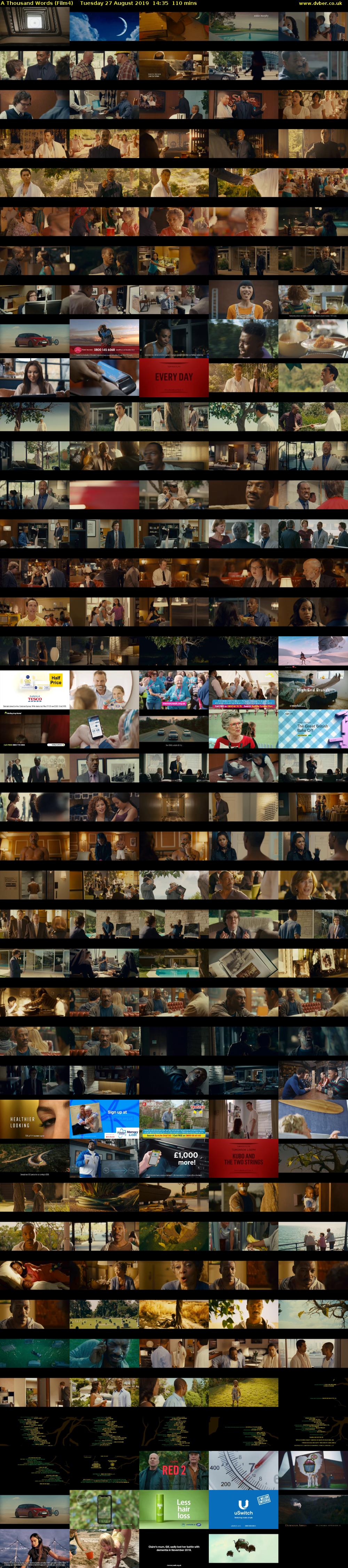 A Thousand Words (Film4) Tuesday 27 August 2019 14:35 - 16:25