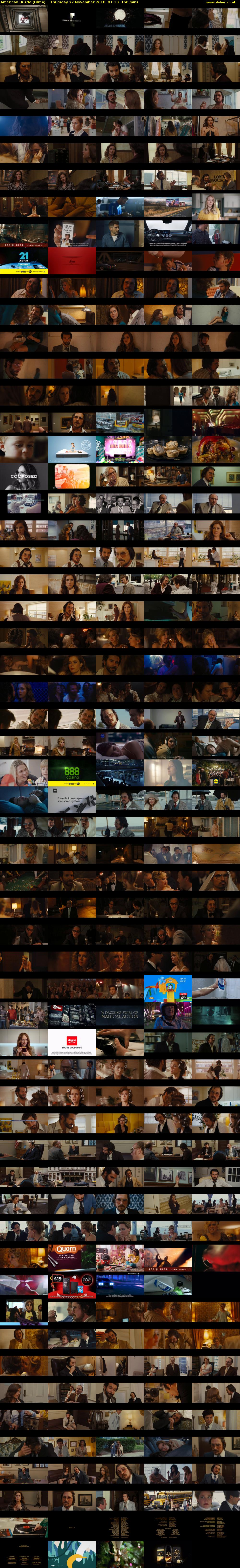 American Hustle (Film4) Thursday 22 November 2018 01:10 - 03:50