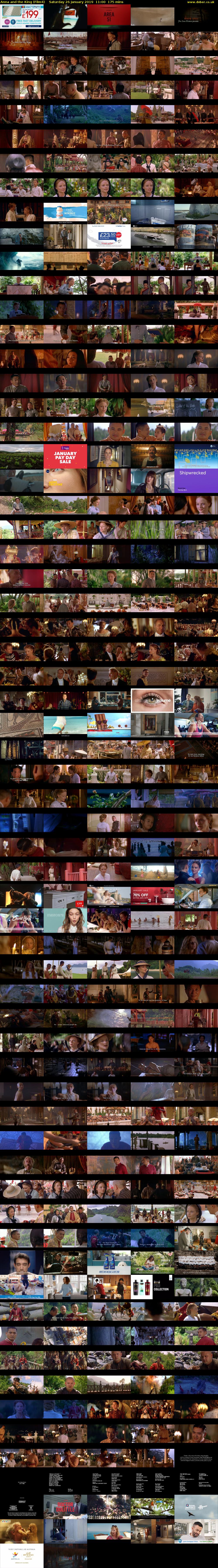 Anna and the King (Film4) Saturday 26 January 2019 11:00 - 13:55