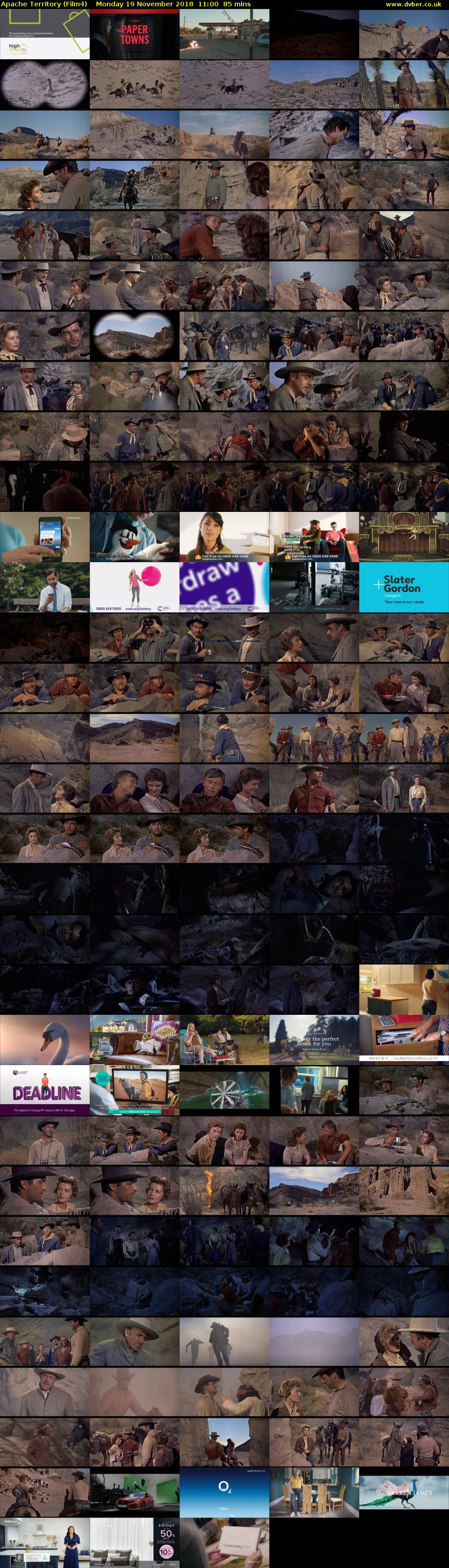 Apache Territory (Film4) Monday 19 November 2018 11:00 - 12:25