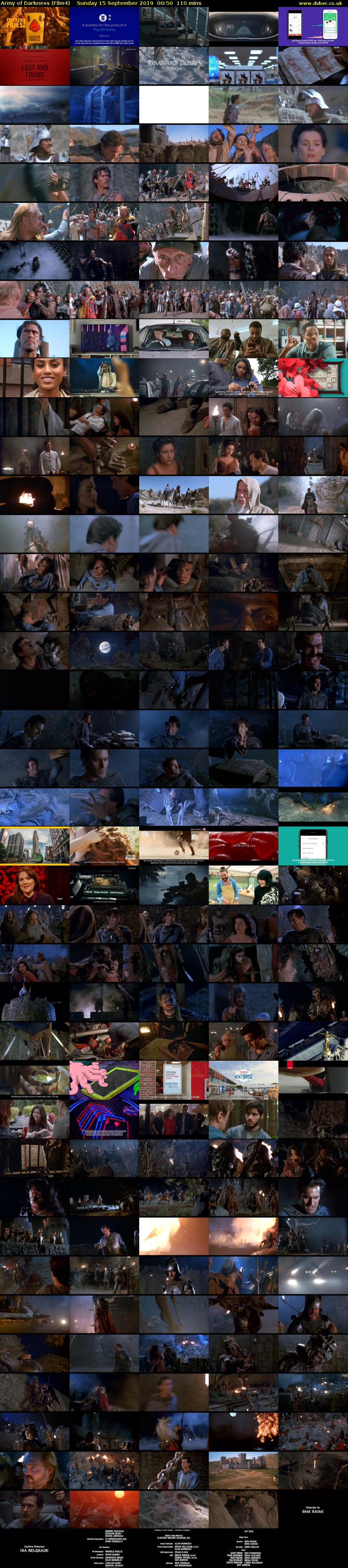 Army of Darkness (Film4) Sunday 15 September 2019 00:50 - 02:40