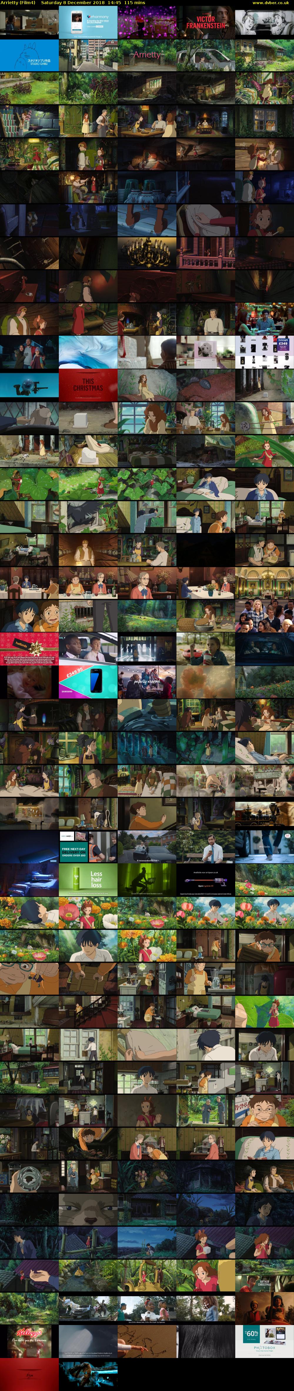 Arrietty (Film4) Saturday 8 December 2018 14:45 - 16:40