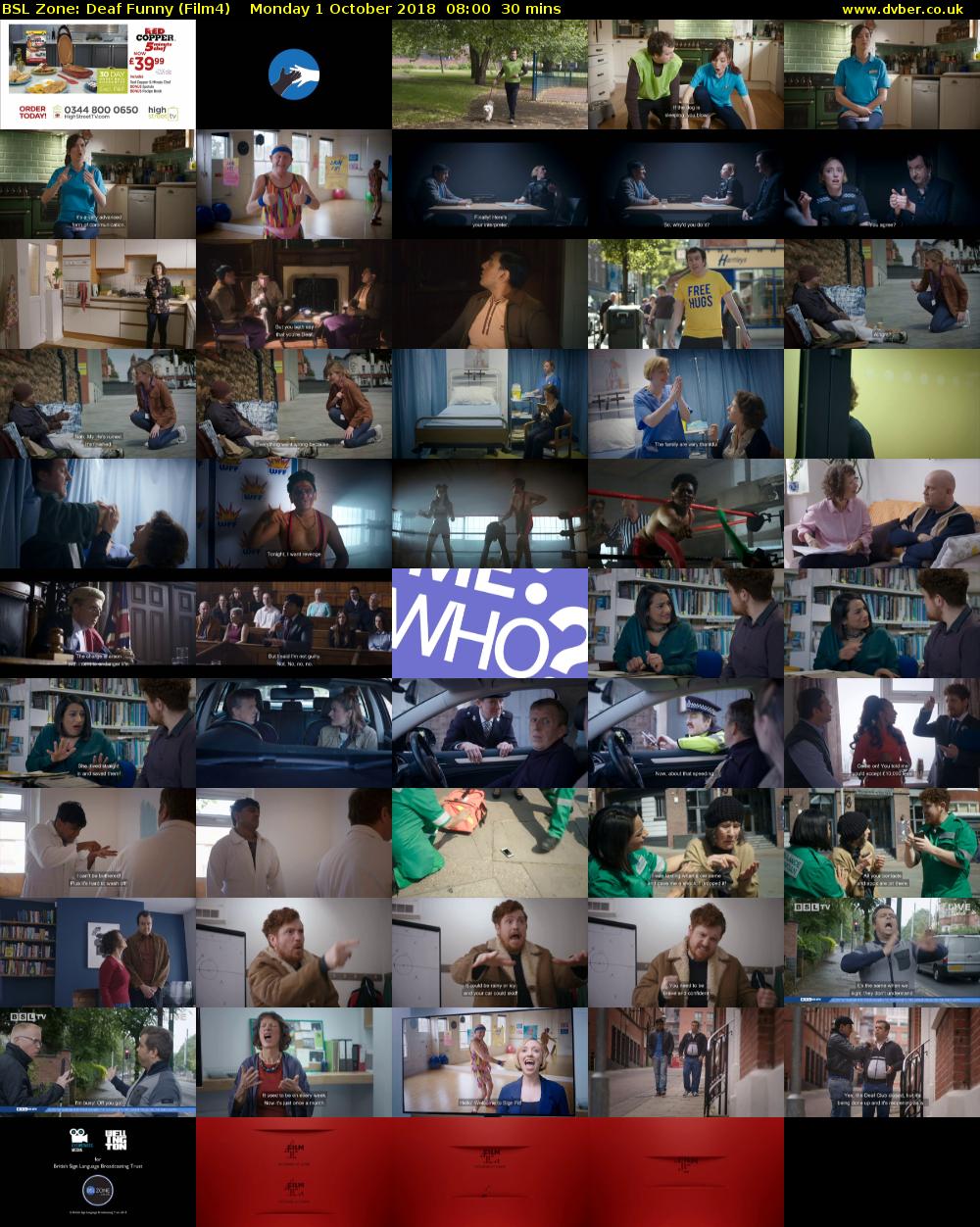 BSL Zone: Deaf Funny (Film4) Monday 1 October 2018 08:00 - 08:30