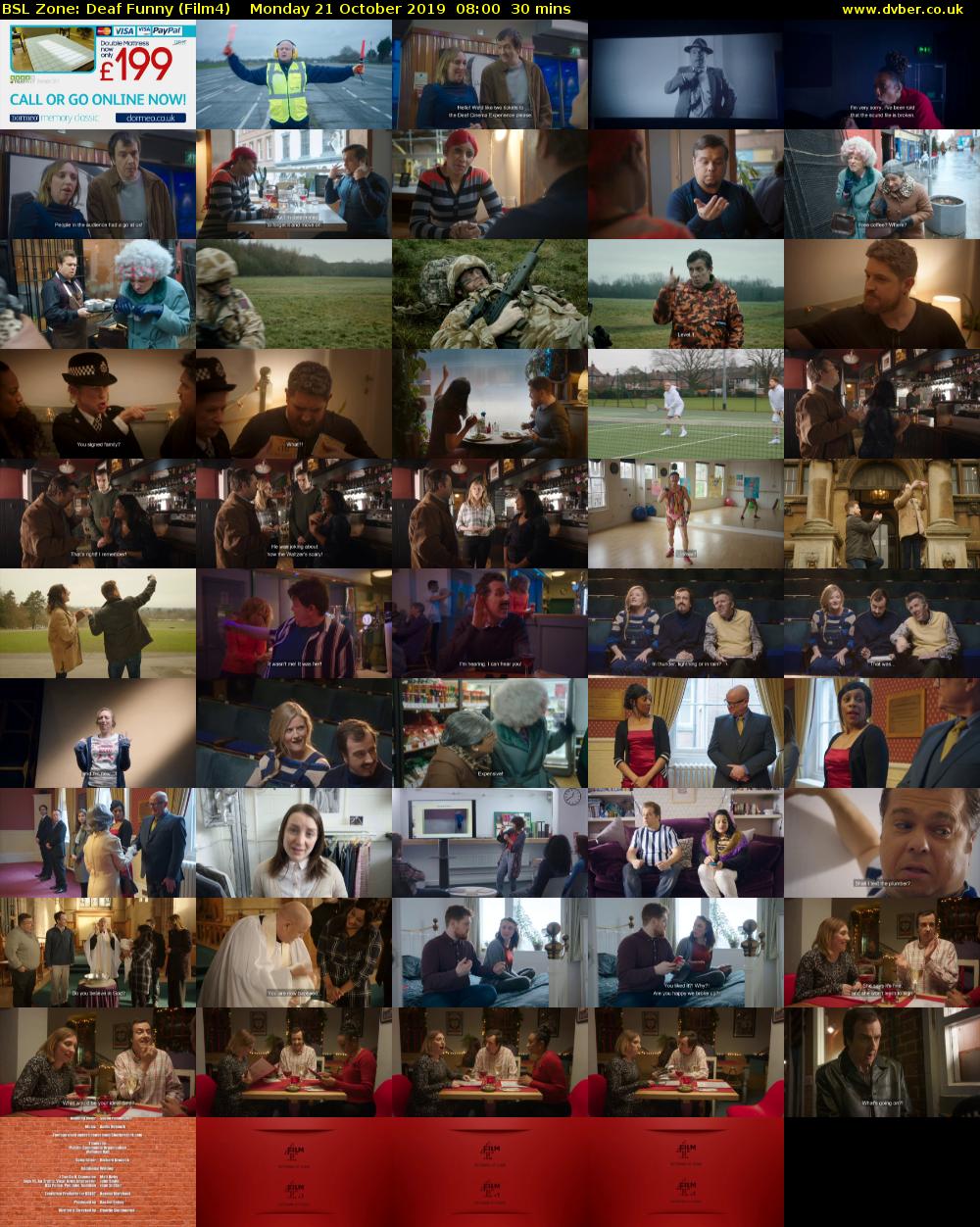 BSL Zone: Deaf Funny (Film4) Monday 21 October 2019 08:00 - 08:30