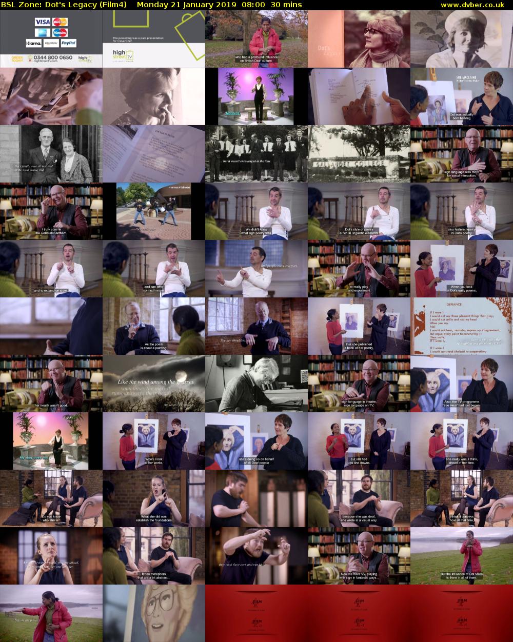 BSL Zone: Dot's Legacy (Film4) Monday 21 January 2019 08:00 - 08:30