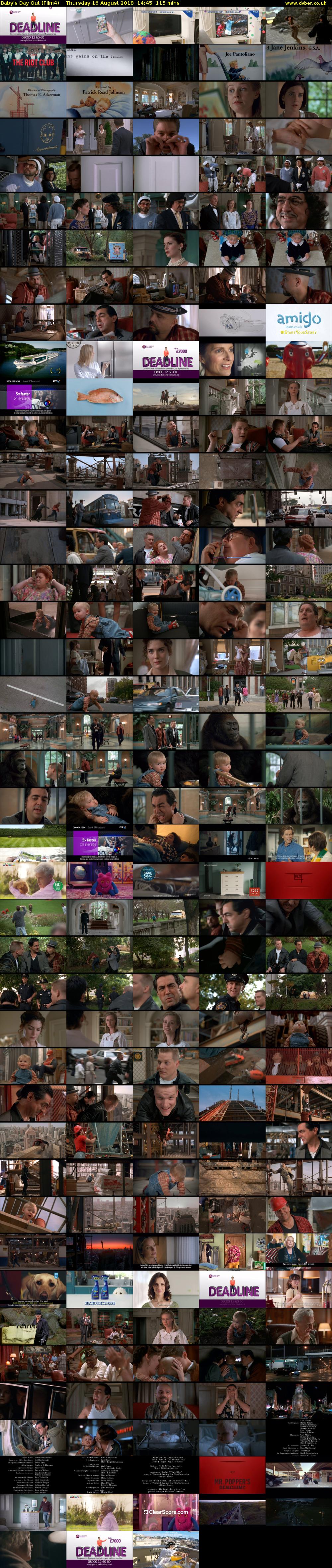 Baby's Day Out (Film4) Thursday 16 August 2018 14:45 - 16:40