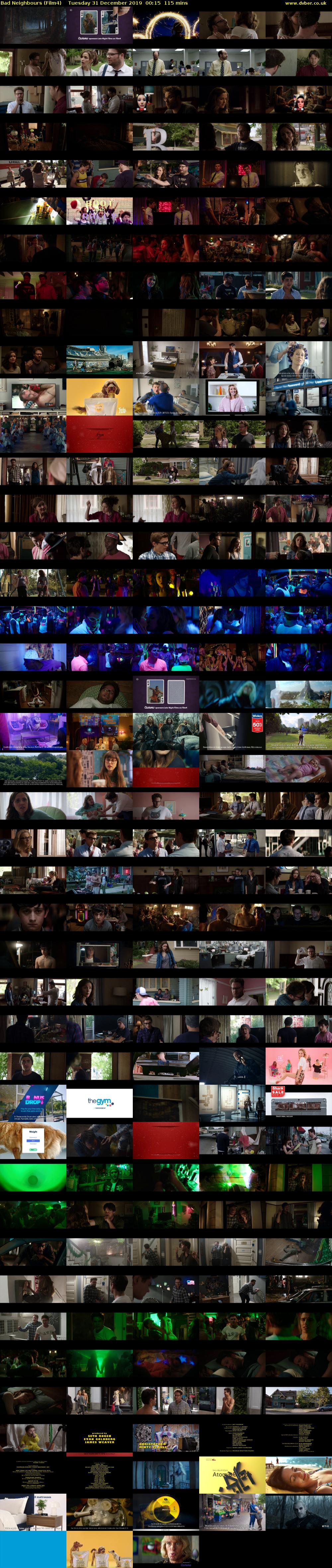 Bad Neighbours (Film4) Tuesday 31 December 2019 00:15 - 02:10
