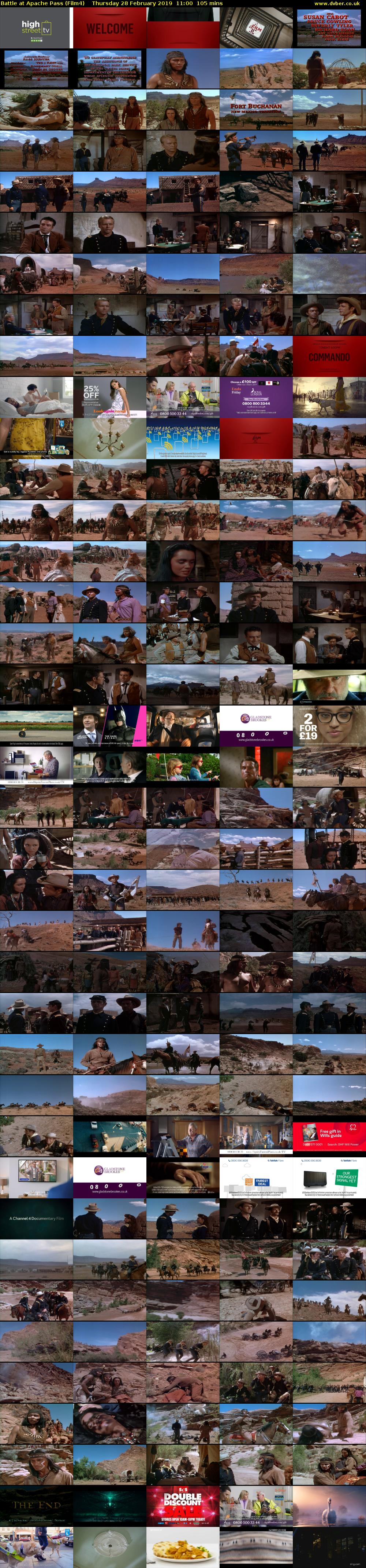 Battle at Apache Pass (Film4) Thursday 28 February 2019 11:00 - 12:45