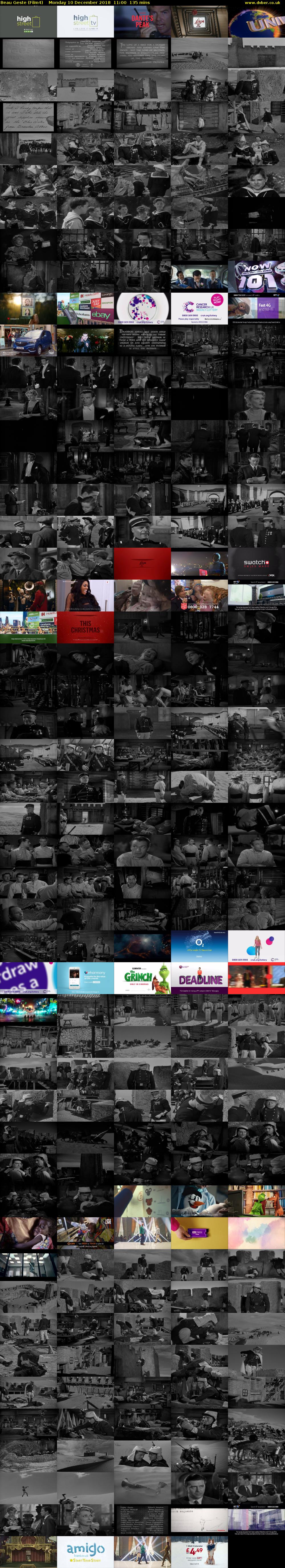 Beau Geste (Film4) Monday 10 December 2018 11:00 - 13:15