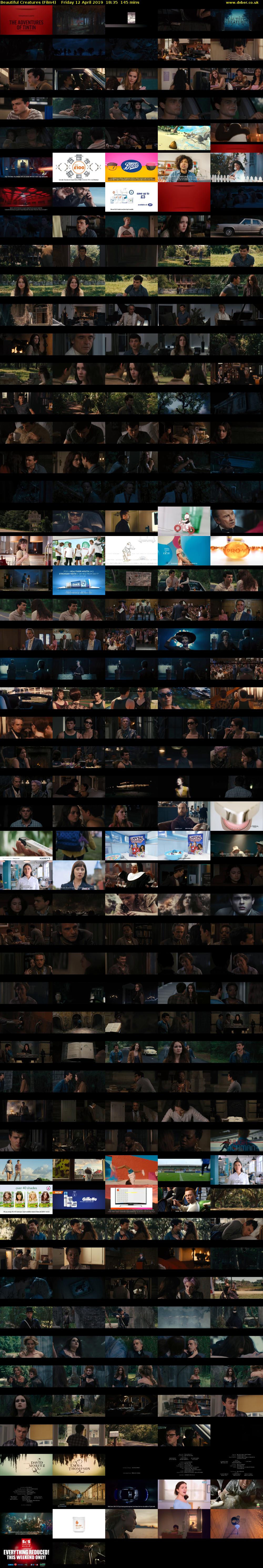 Beautiful Creatures (Film4) Friday 12 April 2019 18:35 - 21:00
