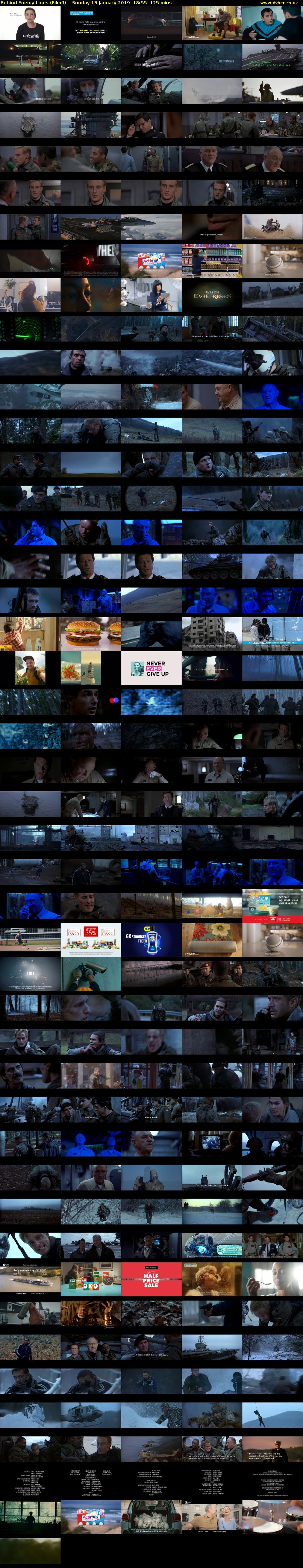 Behind Enemy Lines (Film4) Sunday 13 January 2019 18:55 - 21:00